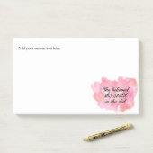 彼女は彼女をできました信じました従って彼女は-水彩画のピンク ポストイット (デスク)