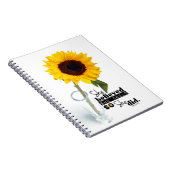 彼女は彼女をできました(ヒマワリ)螺線形ジャーナル信じました ノートブック (右側)