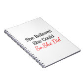 彼女は彼女をできました…信じました従って彼女はしました! ノートブック (右側)