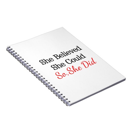 彼女は彼女をできました…信じました従って彼女はしました! ノートブック (右側)