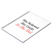 彼女は彼女をできました…信じました従って彼女はしました! ノートブック (左側)