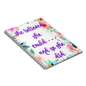 "彼女は彼女を日誌に記すことができます"/芸術ジャーナル信じました ノートブック (右側)