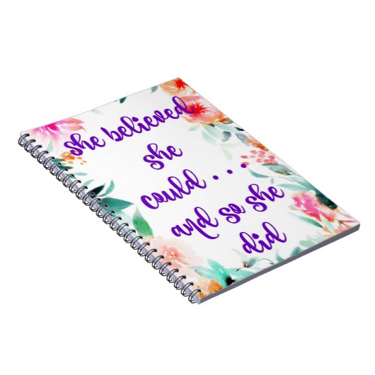 "彼女は彼女を日誌に記すことができます"/芸術ジャーナル信じました ノートブック (右側)