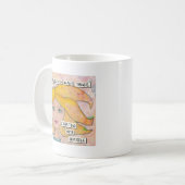 彼女は彼女自身で-感動的な芸術を信じました コーヒーマグカップ (正面左)