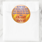 彼女は怒っている ラウンドシール (バッグ)