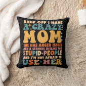 彼女は怒りの問題熱狂するを持っている母を持っている クッション (ブランケット)