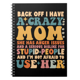 彼女は怒りの問題熱狂するを持っている母を持っている ノートブック