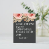 彼女は悪いニュースを恐れない112:7引用文 ポストカード (スタンド正面)