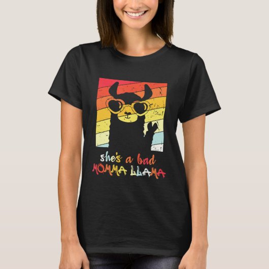 彼女は悪いママ ラマママ Tシャツ (正面)