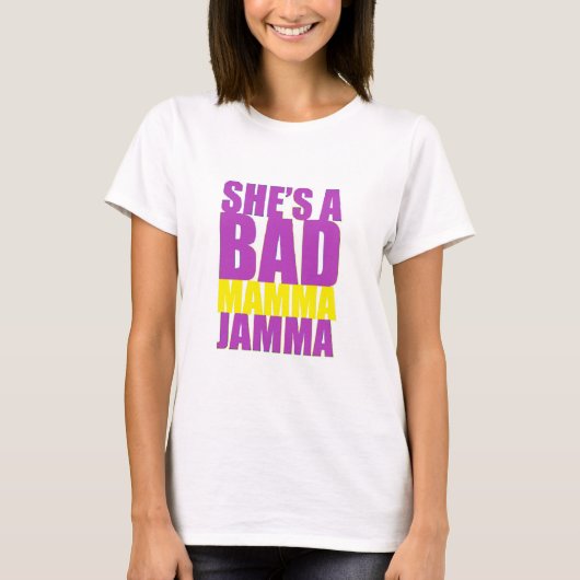 彼女は悪いママJammaレトロ Tシャツ (正面)