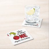 彼女は意地悪だ |グラインチ誕生日 スクエアペーパーコースター (インサイチュ)