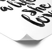 彼女は愛する人生をデザインした ポスター (角)