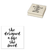 彼女は愛する人生をデザインした ラバースタンプ (押印)