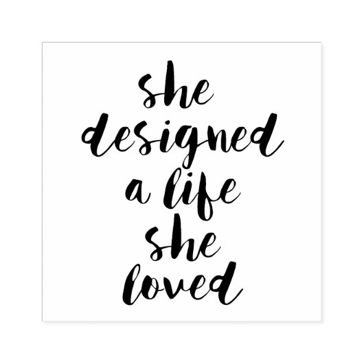 彼女は愛する人生をデザインした ラバースタンプ (インプリント)