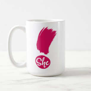 彼女は感嘆符を打った コーヒーマグカップ