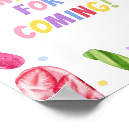 彼女は感謝すポップ・アートのる準備ができてい来る ポスター (角)