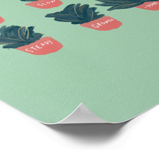 「彼女は成長が遅く着実に続いていることに感謝している」 ポスター (角)