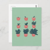 「彼女は成長が遅く着実に続いていることに感謝している」 ポストカード (正面/裏面)