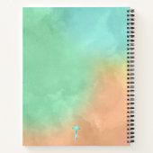 彼女は手で進んで働く編み物 ノートブック (裏面)