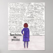 彼女は持続（子供フリー） 8.5x11 ポスター (正面)