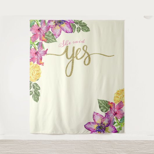 彼女は旗ブースの賛成しました タペストリー (正面)