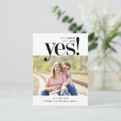 彼女は日付はがきを保存YESと言った ポストカード (スタンド正面)