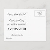 彼女は日付カードを保存するYesと述べた 案内ポストカード (裏面)