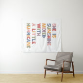 彼女は日光に少しハリケーンが混ざっている タペストリー (インサイチュ(横))