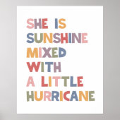 彼女は日光に少しハリケーンが混ざっている ポスター (正面)
