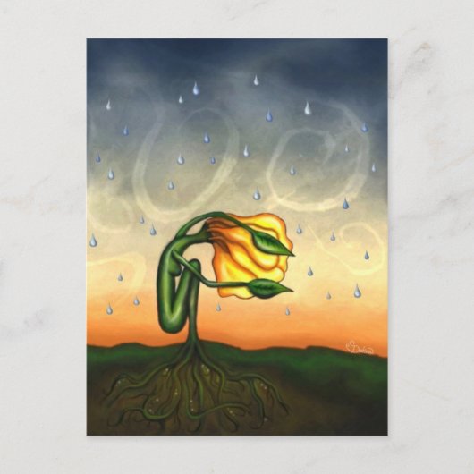 彼女は晴れた日の夢を見る ポストカード (正面)