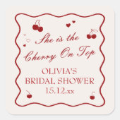 彼女は最高のアクセント スクエアシール (正面)