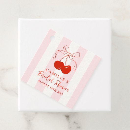 彼女は最高のチェリー ブライズ シャワーパーティー フェイバータグ (インサイチュ)