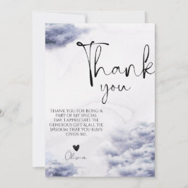 彼女は最高の気分で ブライダルシャワーを楽しんでいる サンキューカード