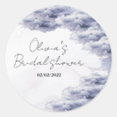 彼女は最高の気分で ブライダルシャワーを楽しんでいる ラウンドシール (正面)