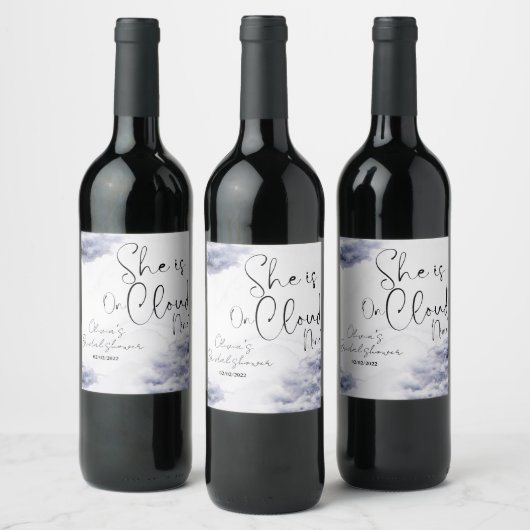 彼女は最高の状態の結婚前のお祝いパーティー ワインラベル (ボトル)