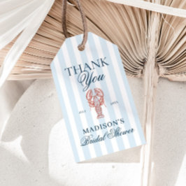 彼女は最高の獲物!ロブスターのブライダルシャワーパーティ ギフトタグ