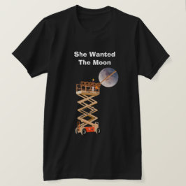 彼女は月が欲しかった ブラックTシャツ Tシャツ