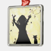 彼女は月の魔法の夢を見ます メタルオーナメント (左)