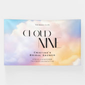 彼女は有頂天 　カラフルなパステルカラーのブライズシャワー 横断幕 (横)