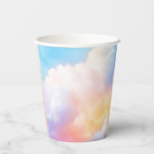 彼女は有頂天 　カラフルなパステルカラーのブライズシャワー 紙コップ (裏面)