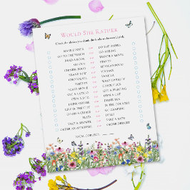 彼女は望む |サマーワイルドフラワーブライダルシャワー