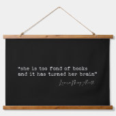 彼女は本が好きすぎるリトル・ウィメンズ・引用文 吊り下げ型タペストリー (正面)