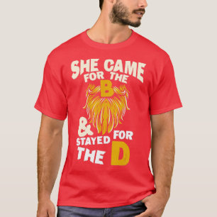 彼女は来Bに行き、Dベアに行おもしろいった Tシャツ