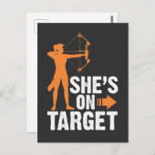 彼女は標的にある – 射手の矢女 ポストカード (正面/裏面)
