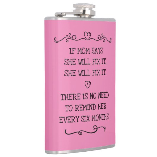 彼女は母のジョークおもしろいを直す フラスク (右)