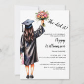 彼女は水彩卒業した 招待状 (正面)