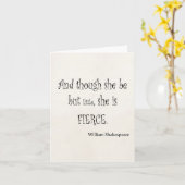 彼女は沙翁|しゃおう=シェークスピア}の激しい引用文 カード (黄色い花)