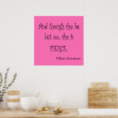 彼女は沙翁|しゃおう=シェークスピア}の激しい引用文 ポスター (キッチン)