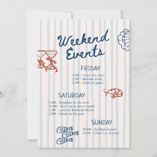 彼女は沿岸部のキャッチ・バチェロレッテだ 招待状 (裏面)