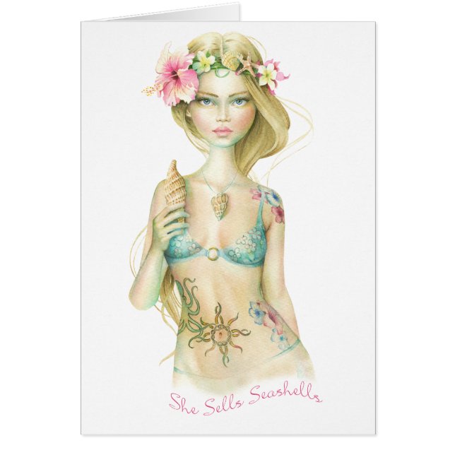 彼女は海の貝を販売します (正面)